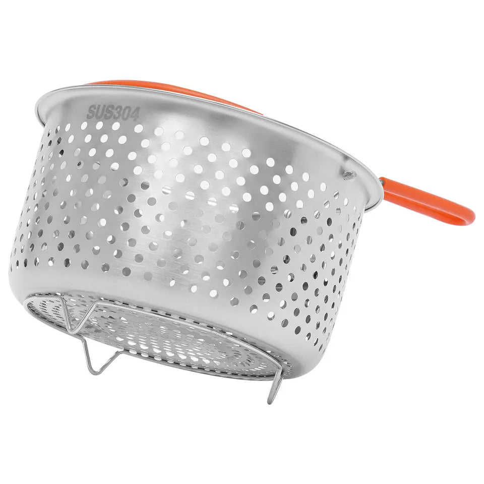 Stainless Steel Cooking Steamer With Handle, Kitchen Pot Pressure Cooker, Anti-scald Steamer Basket, Multifunctional Fruit Vegetable Washing Basket, Deep Fryer Pot Strainer Stainless Steel Cooking Steamer With Handle, Kitchen Pot Pressure Cooker, Anti-scald Steamer Basket, Multifunctional Fruit Vegetable Washing Basket, Deep Fryer Pot Strainer